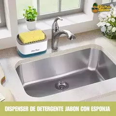Dispenser Para Detergente Con Esponja 2 En 1 Cocina Jabon - Vida Moderna