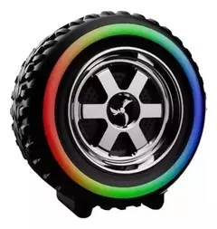 Parlante Bluetooth Llanta Celular Computadora Radio + Luces Rgb - comprar online