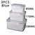 Caja de conservación para refrigerador, caja sellada transparente de doble capa - todo terra