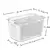 Caja de conservación para refrigerador, caja sellada transparente de doble capa