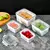 Caja de conservación para refrigerador, caja sellada transparente de doble capa - tienda online