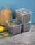 Caja de conservación para refrigerador, caja sellada transparente de doble capa - comprar online