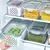 Caja de conservación para refrigerador, caja sellada transparente de doble capa