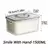 Caja de conservación para refrigerador, caja sellada transparente de doble capa
