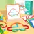 Rompecabezas creativo de madera para niños, juego de inteligencia Montessori, j - tienda online