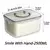 Caja de conservación para refrigerador, caja sellada transparente de doble capa - comprar online