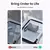 UGREEN-bolsa organizadora de cuero para auriculares, estuche de almacenamiento p