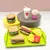 Imagen de Juego de cocina de simulación de hamburguesa para niños, Mini juego de ensambl