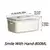 Caja de conservación para refrigerador, caja sellada transparente de doble capa - comprar online