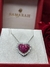 Colar Coração Rubi e Diamantes - P - comprar online