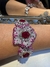 Bracelete Flores Rubi e Diamantes - loja online