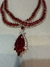 Colar Luxuoso Rubi e Diamantes na internet