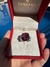 Anel quadrado Rubelita e diamantes nas laterais na internet
