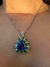 Colar Tanzanita com Tsavorite e Diamantes - Samarah Jóias