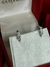 Brinco Argola com Diamantes - Médio
