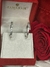 Imagem do Brinco Argola Diamantes Baguete Ouro Branco - Grande