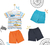 T-shirt pista de corrida listrada