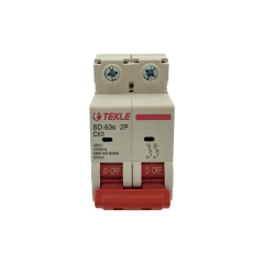 Disjuntor Termomagnetico Bipolar SD-63s 63A 2P Curva C - 6kA TEKLE - comprar online
