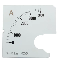 ESCALA AMPERIMETRO 72X72 3000/5A - comprar online