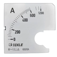 ESCALA AMPERIMETRO 72X72 600/5A - comprar online