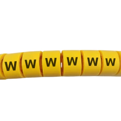 ANILHA DE IDENTIFICAÇÃO EC-2 - "W" - 500 pçs