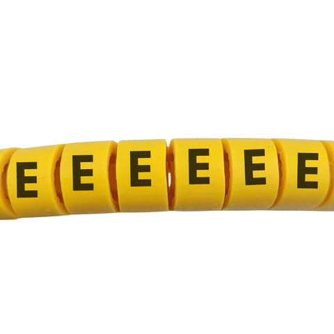 ANILHA DE IDENTIFICAÇÃO EC-0 - "E" - 100 pçs