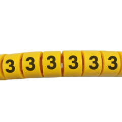 ANILHA DE IDENTIFICAÇÃO EC-1 - "3" - 1000 pçs