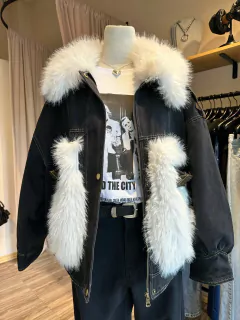 Campera Denim Teddy - Merkal