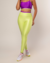 Conjunto Top e Legging Texture Duo - Lima c/ Fúcsia - Altup Fitness