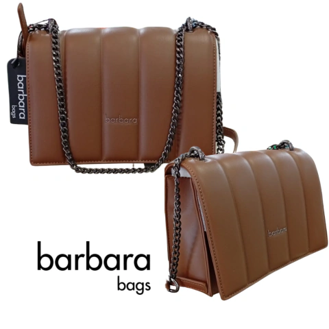 Cartera Barbara Bags Acolchada con Correa de Cadena