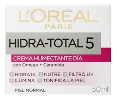 Crema Humectante Día Hidra Total 5 Loreal, 50ml - Farmacia Carignano