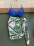 Saia envelope folhagens Plus size