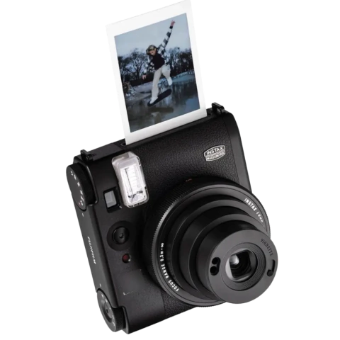 CAMARA FUJIFILM INSTAX MINI 99 BLACK + FUJI FILM PELICULA INSTAX 20 PACK PARA INSTA MINI