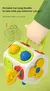 Brinquedos Montessori Busy Cube para crianças pequenas, Atividades Sensoriais,