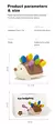 Hedgehog Montessori Brinquedo Educativo, Fine Motor Brinquedos para Crianças, A - comprar online