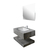 Combo Vanitory bacha estante y espejo con luz led incluida RO105-80 en internet