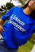 CAMISA OVERSIZED URANUZ SUMMER AZUL - Uranuz