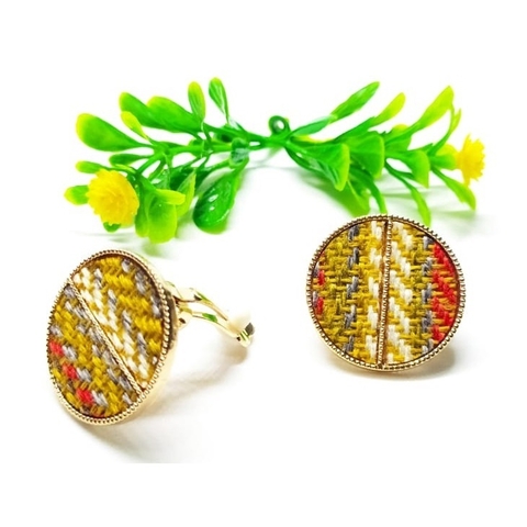 Brinco Pressão Dourado Étnico