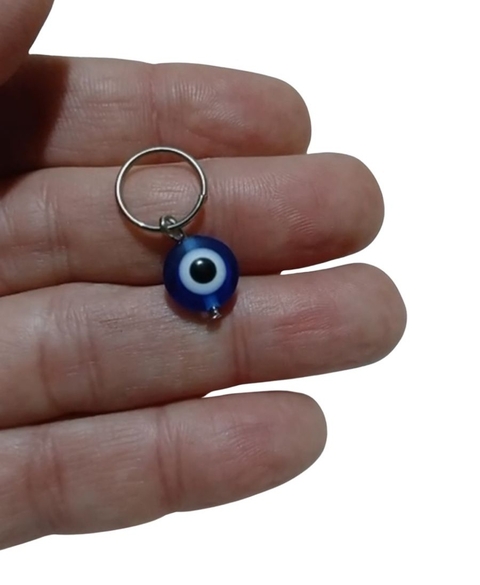 Argola para Cabelo Metal e Olho Grego