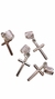 Anel Metal para Cabelo Prateado com Pingente Crucifixo - comprar online