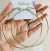 Argola Fina Dourada Folheada 9cm