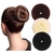 Esponja Para Coque Cabelo Preto 6cm