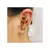 Piercing Fake Transversal Folheado 18k com Tartaruga e Búzios