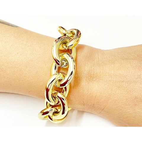 Pulseira Dourada Corrente