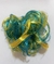 RABICÓ CABELO SINTÉTICO AZUL E AMARELO - comprar online