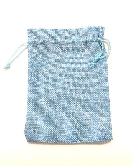 SACO TECIDO AZUL CLARO 15cm - comprar online