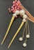 Garfo Cabelo Vintage com Pérolas e Pingentes na internet