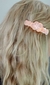 Imagem do Presilha Cabelo Pressão com Flores Estilo Paetês e Pérola Rosè