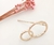 Presilha Dourada Cabelo Elos - comprar online