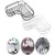 Kit 2 Prateleiras de Banheiro Pretas ou Brancas em Aço Inox